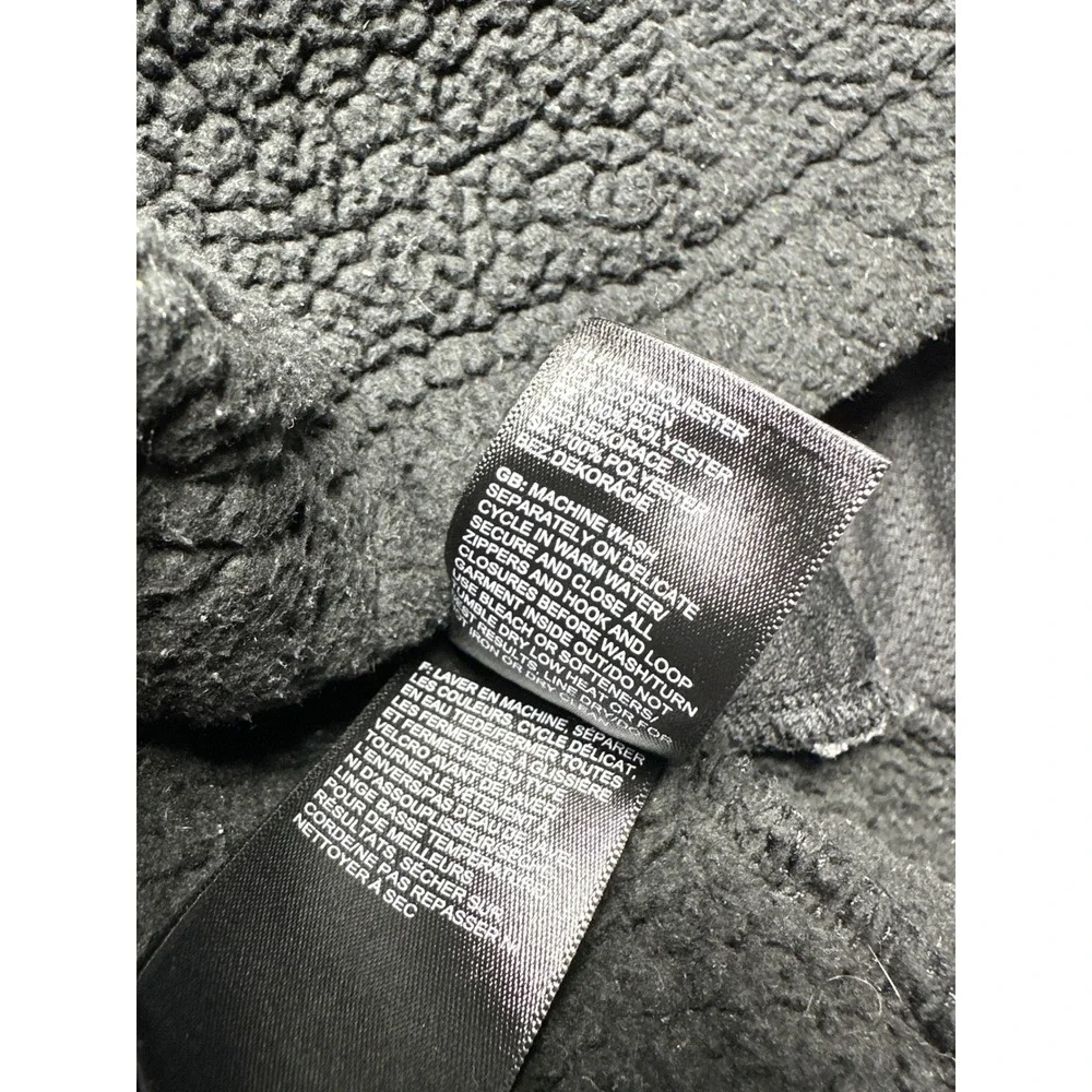 The North Face Fleece Pullover Men XL Black Quarter Zip Sherpa